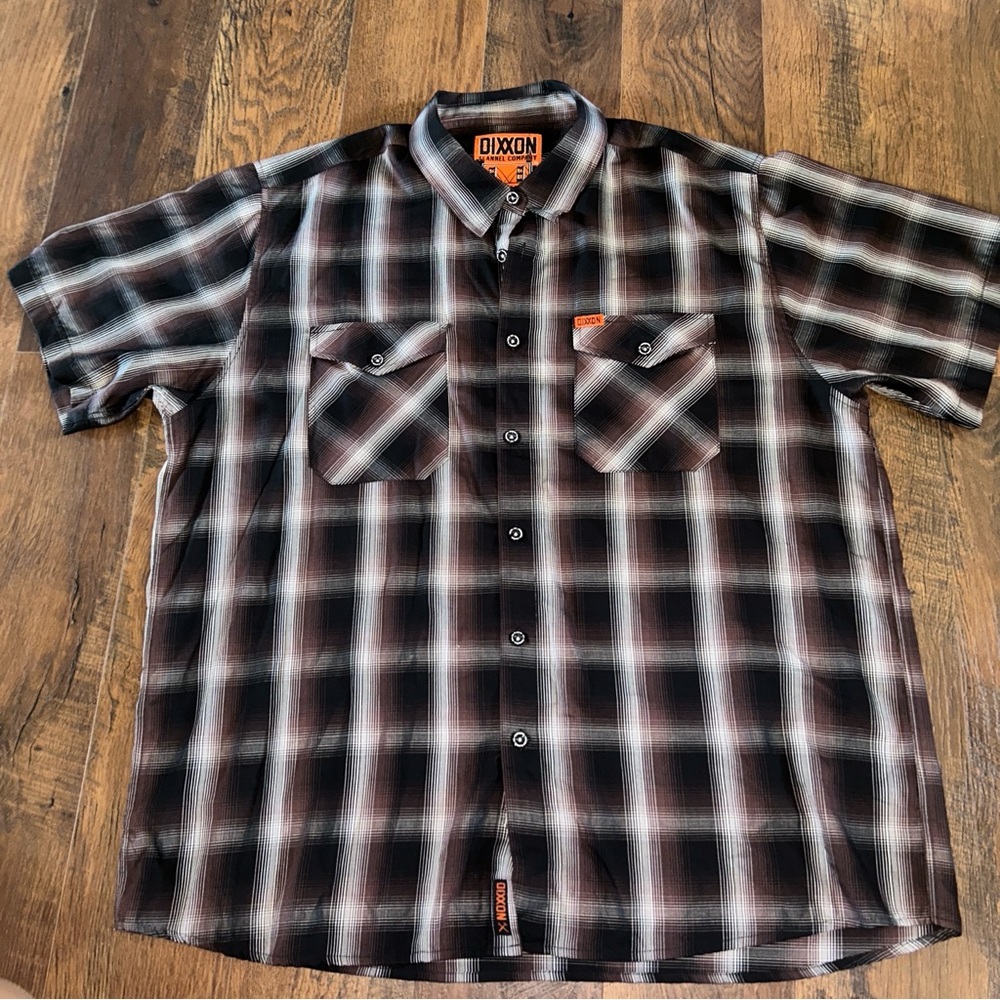 DIXXON Black and Brown Checkered Men's Shirt